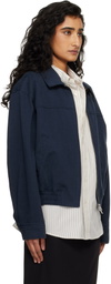 Dunst Navy Collared Blouson Jacket