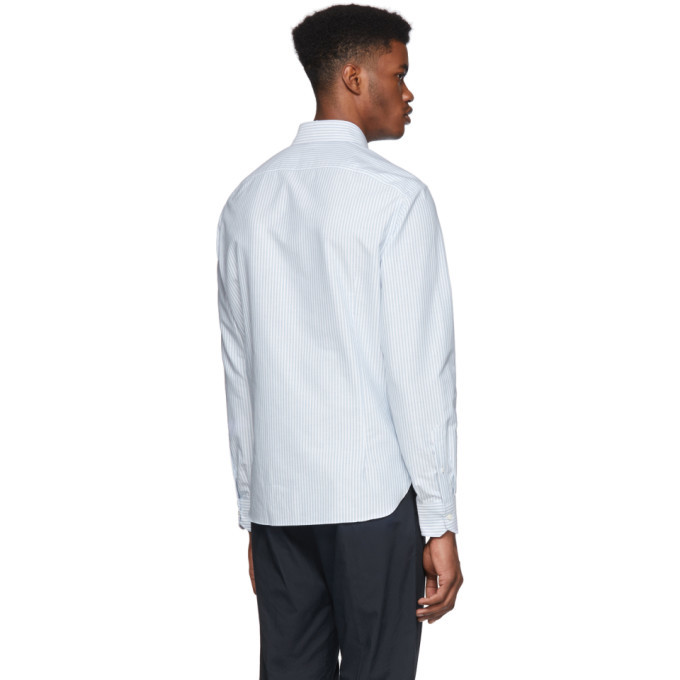 Eidos Blue Striped Oxford Shirt