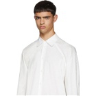 Random Identities White Raglan Sleeve Button Up Shirt