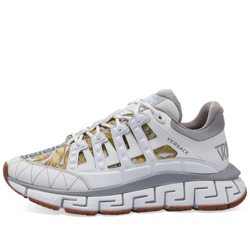 Versace Men's Chain Reaction Sneakers in White Versace