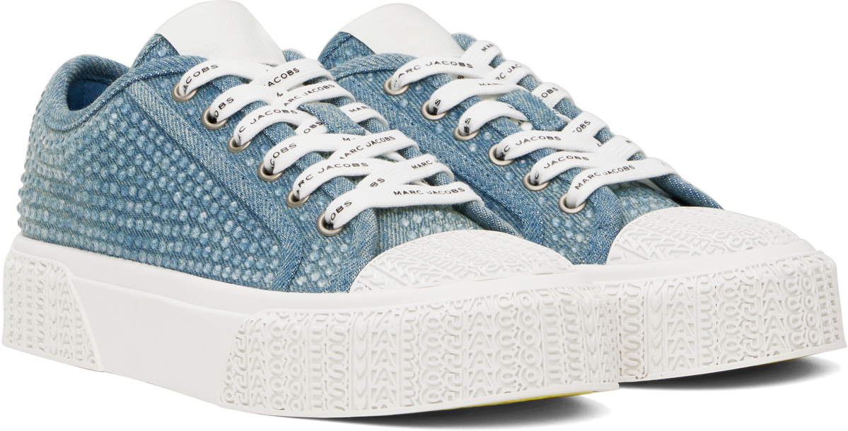 Marc Jacobs Blue 'The Crystal' Denim Sneakers