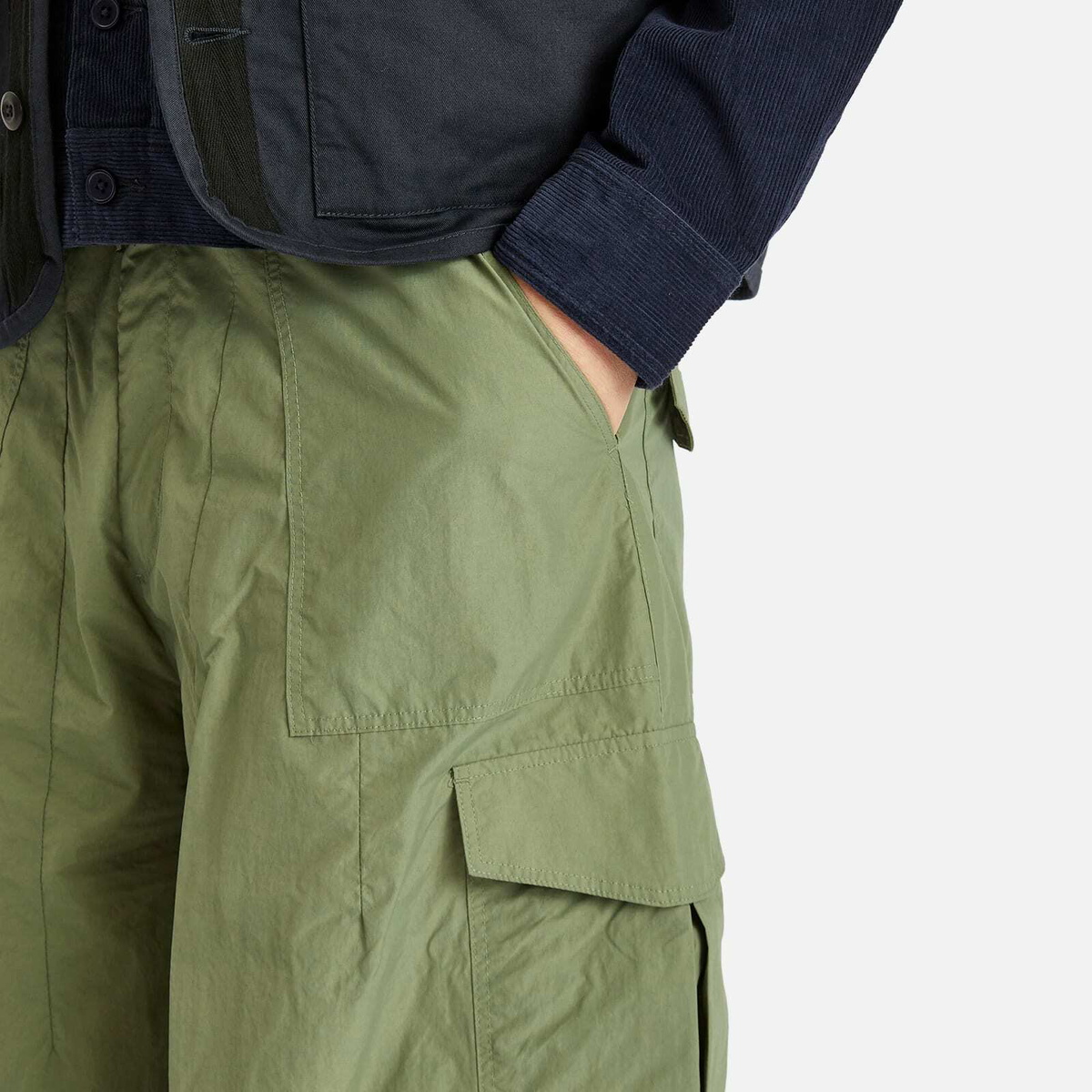 FrizmWORKS Men's Nylon Cargo Balloon Pants in Olive