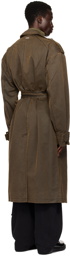 Han Kjobenhavn Brown Oversized Coated Trench Coat