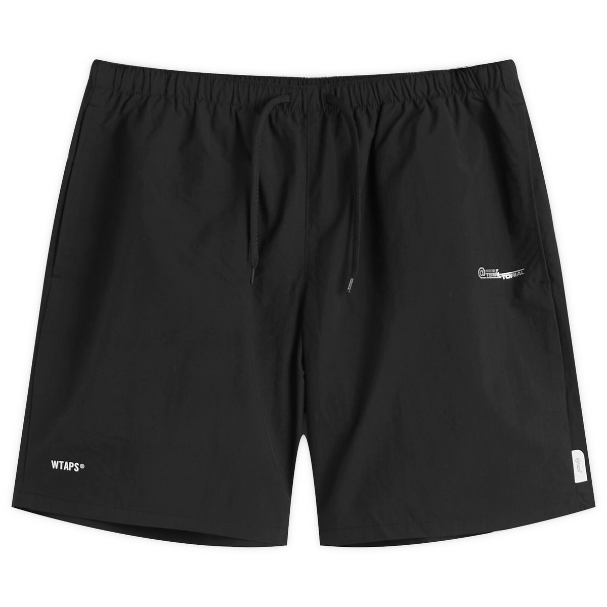 WTAPS Men's Academy Logo Shorts in Black WTAPS