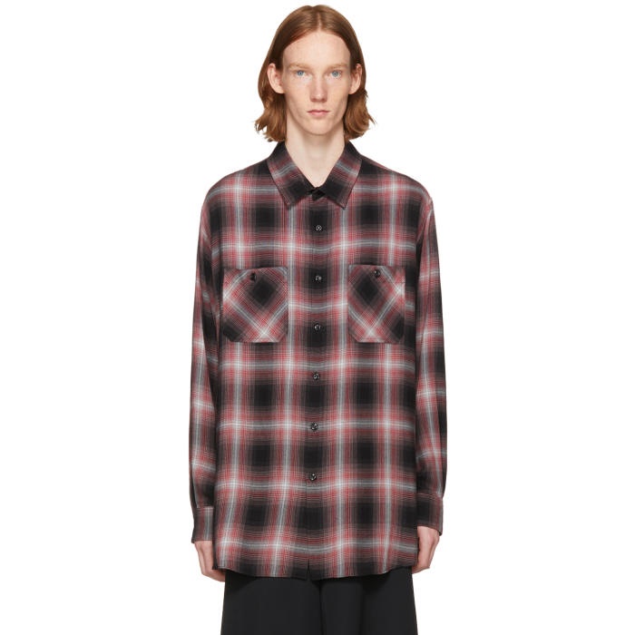 Photo: Lad Musician Black and Red Ombre Check Shirt