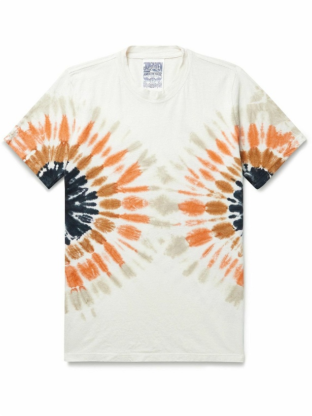 Photo: Jungmaven - Half Dome Slim-Fit Tie-Dyed Hemp and Cotton-Blend Jersey T-Shirt - White