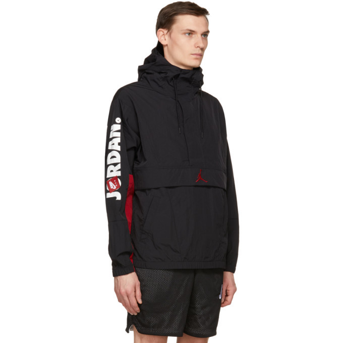 Nike Jordan Black and Red Jumpman Air Classics Jacket Nike