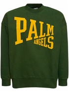 PALM ANGELS College Cotton Crewneck Sweatshirt