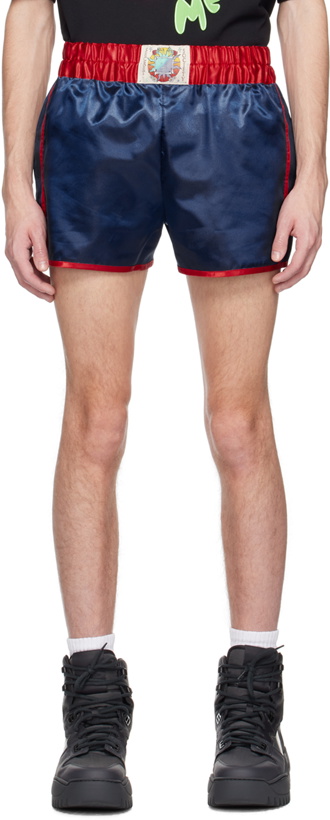 Photo: Acne Studios Blue Patch Shorts