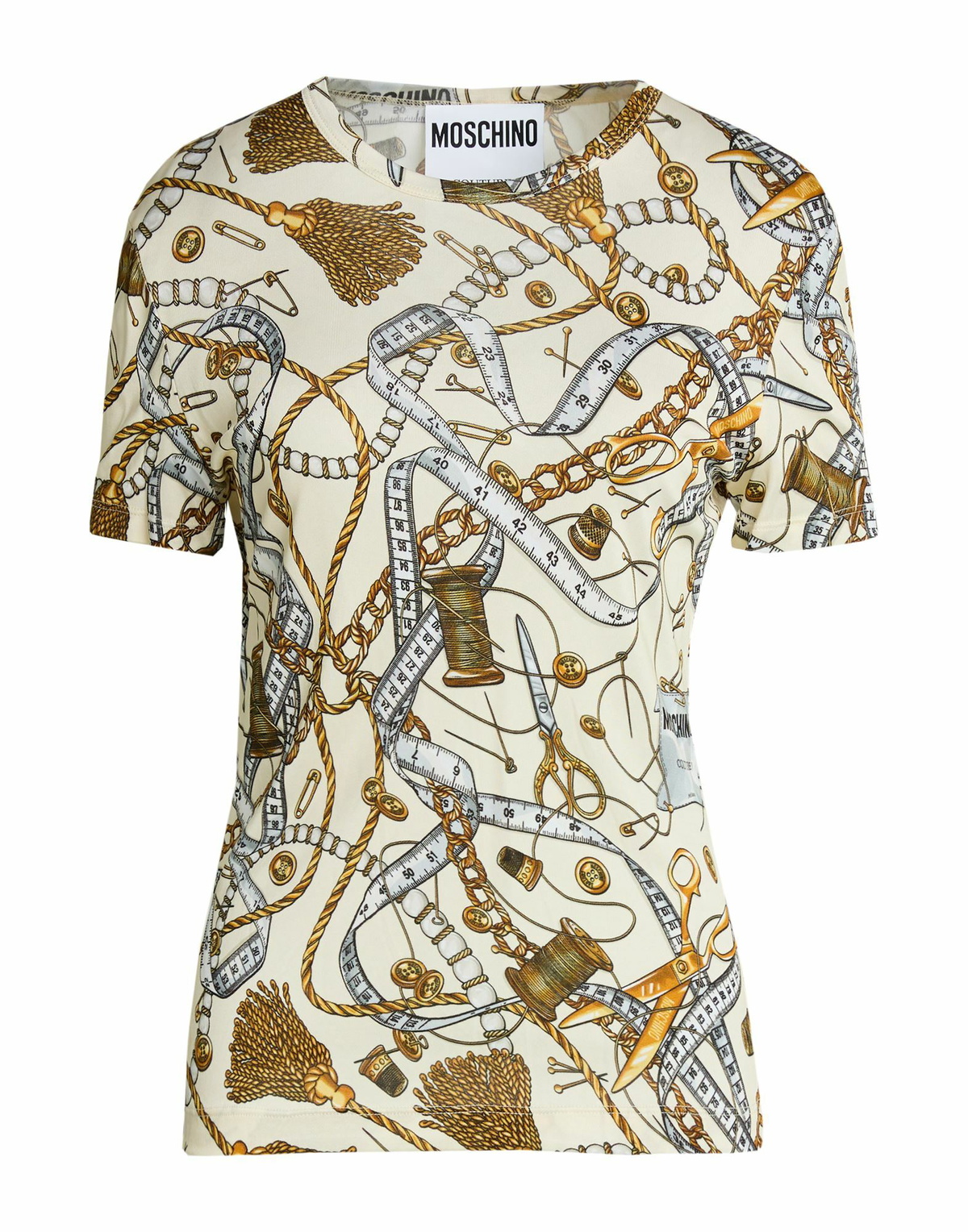 Moschino Womens T-shirt in Beige