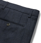 Canali - Navy Travel Easy Care Virgin Wool Trousers - Blue