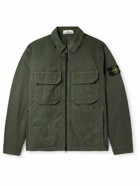 Stone Island - Logo-Appliquéd Twill Overshirt - Green