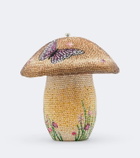 Judith Leiber Couture Mushroom Bella crystal-embellished clutch
