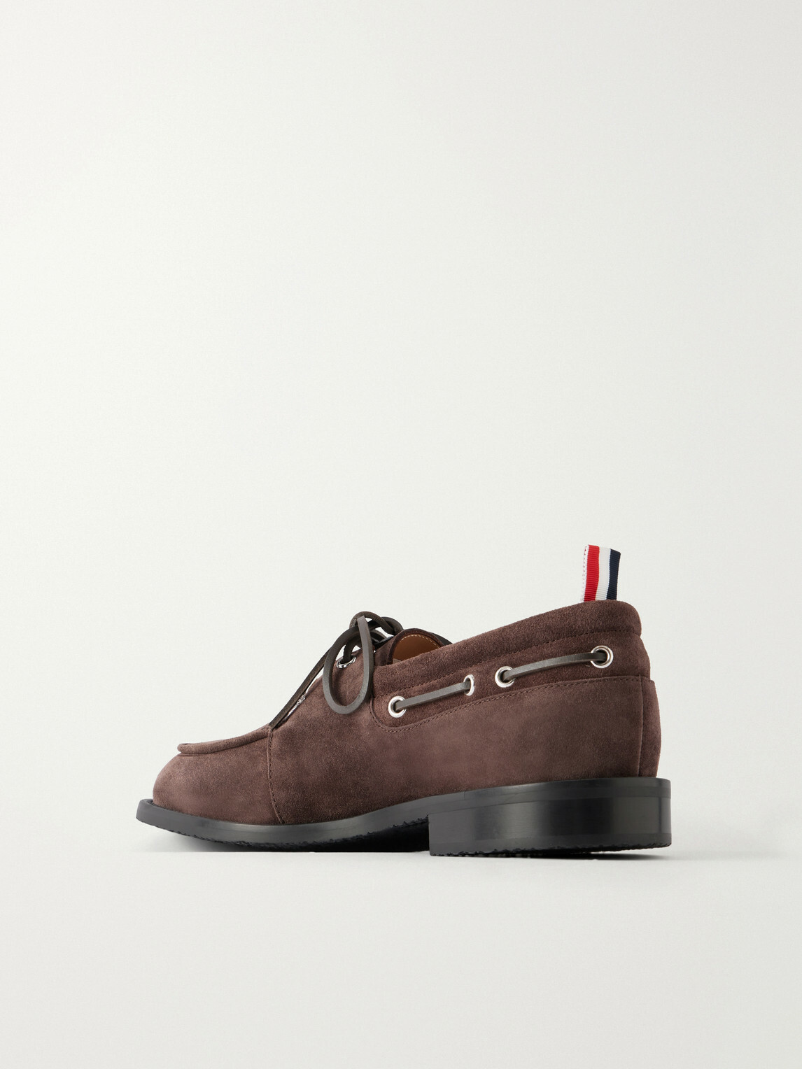Thom Browne - Suede Boat Shoes - Brown