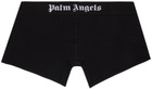 Palm Angels Two-Pack Black & White 'Palm Angels' Boxer Briefs