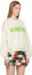 Marni Off-White Printed Sweatshirt