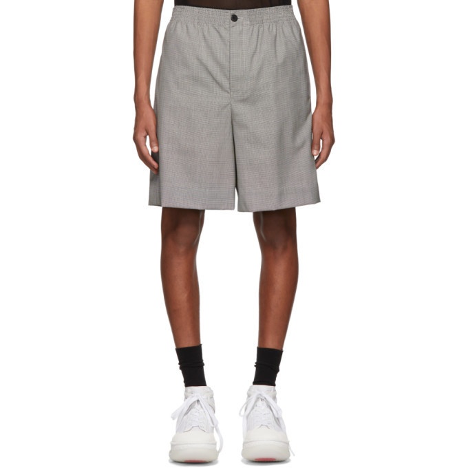 Photo: Alexander Wang Black and White Wool Houndstooth Shorts