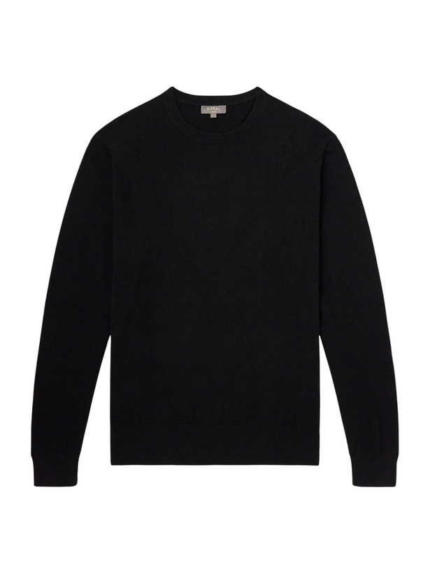 Photo: N.PEAL - Oxford Cashmere Sweater - Black