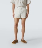 King & Tuckfield '70s striped shorts