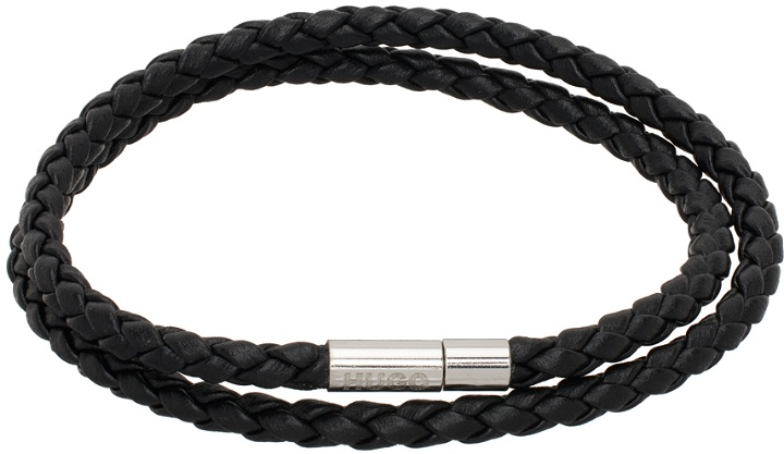 Photo: Hugo Black Leather Bracelet