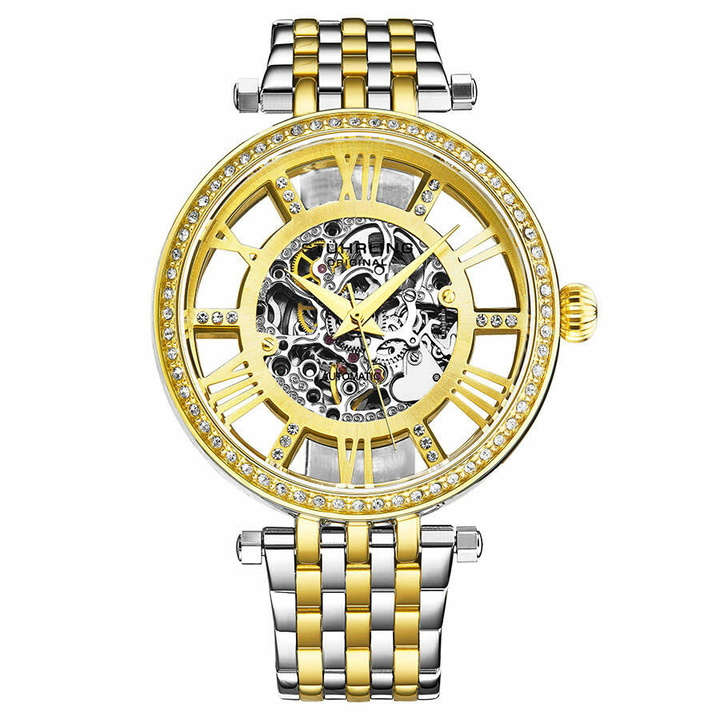Photo: Stuhrling Original Legacy Automatic Gold Dial Ladies Watch M13603