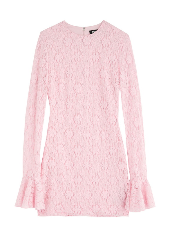 Photo: Rotate Sunday Floral Lace Mini Dress Light Pink