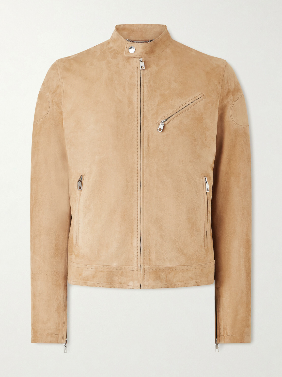 Dolce&Gabbana - Slim-Fit Suede Jacket - Brown