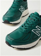 New Balance - 990v4 Leather Sneakers - Green