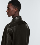 Rick Owens - Leather blouson jacket