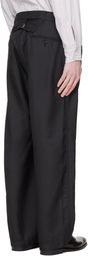 nanamica Black Polyester Twill Club Trousers
