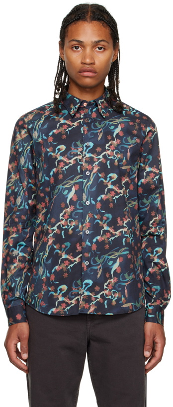 Photo: PS by Paul Smith Navy Wetlands Shirt