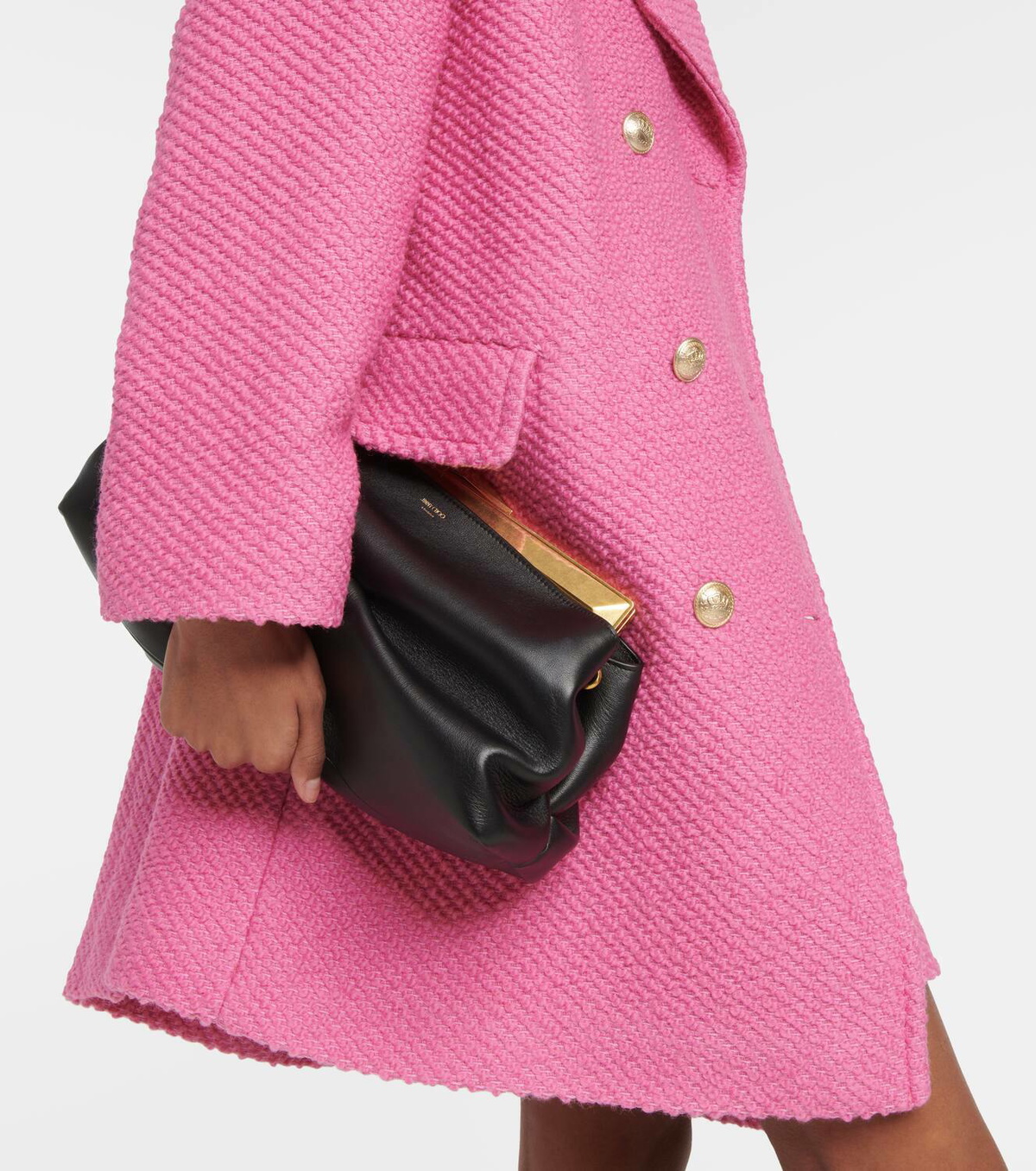 REDValentino Double-breasted wool-blend coat