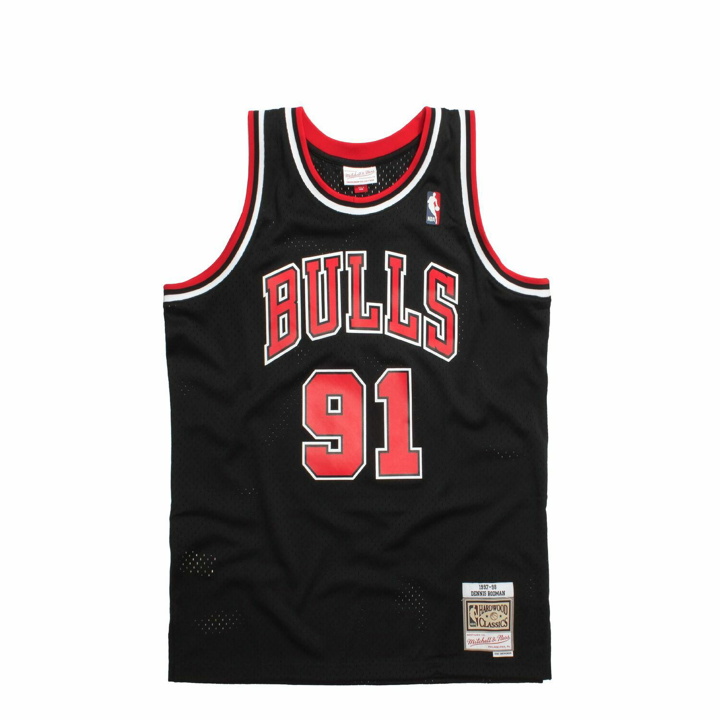 Photo: Mitchell & Ness Nba Swingman Jersey Chicago Bulls Alternate 1997 98 Dennis Rodman #91 Black - Mens - Jerseys