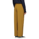 Maison Kitsune Tan Pleated Trousers