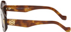 LOEWE Tortoiseshell Screen Sunglasses