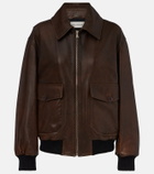 Nour Hammour Anton leather blouson jacket