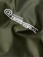 WTAPS - Logo-Print Padded Shell Jacket - Green