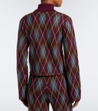 Perfect Moment Argyle wool cardigan