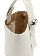 Loewe Pebble Mini Leather Bucket bag - White - One Size