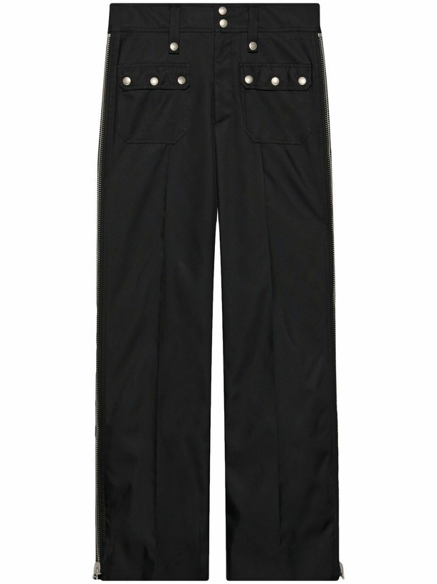 Photo: GUCCI - Zip Detail Nylon Trousers