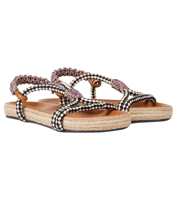Photo: Isabel Marant Waltee leather-trimmed espadrilles
