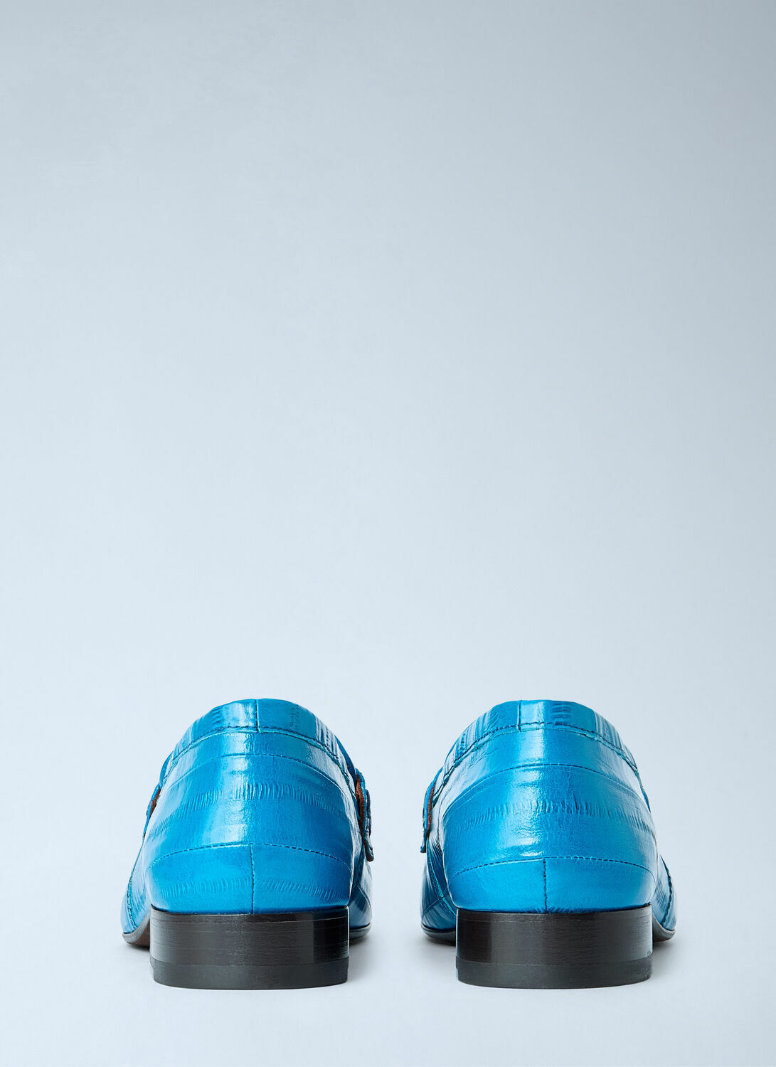 Dries Van Noten Croc-Embossed Leather Loafers