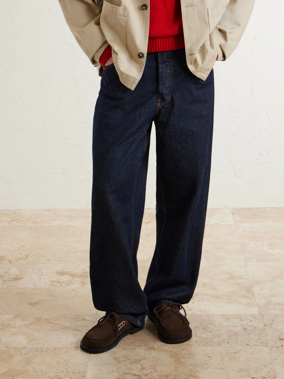 JW Anderson - Ruffle Suede Boat Shoes - Brown