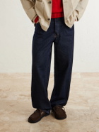 JW Anderson - Ruffle Suede Boat Shoes - Brown