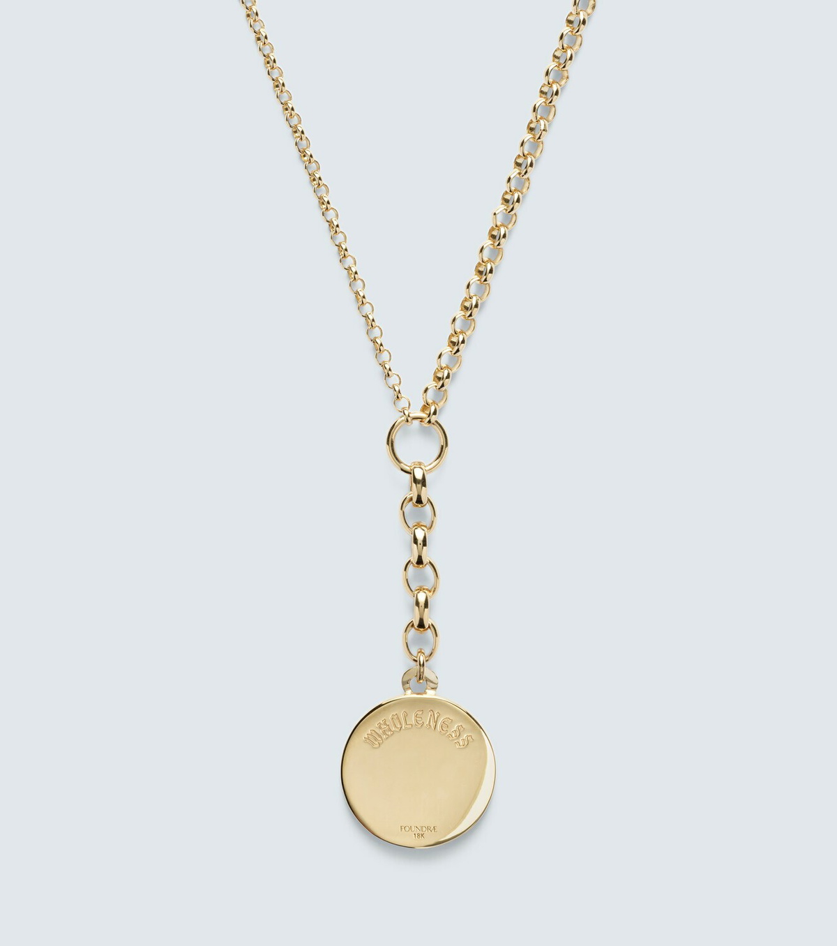 FoundRae Wholeness Medium 18kt gold (750/1000) pendant necklace with diamond