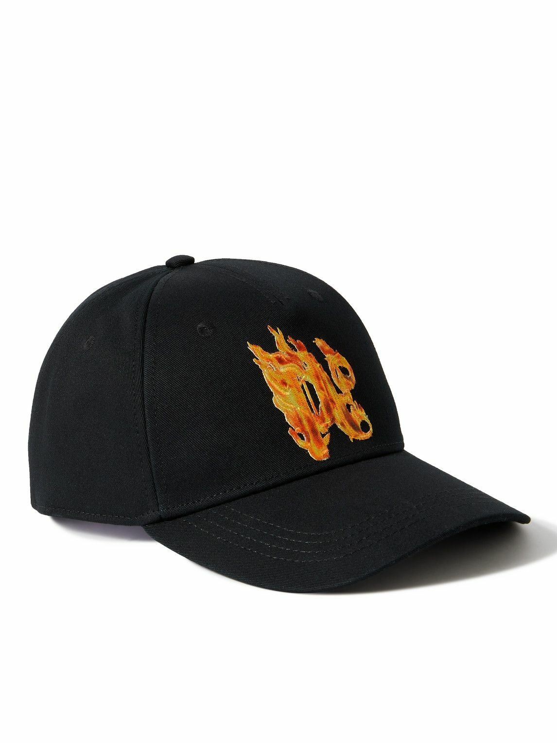 Photo: Palm Angels - Embroidered Cotton-Twill Baseball Cap
