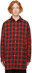 Undercoverism Red Long Check Shirt