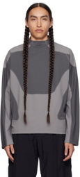 _J.L - A.L_ Gray Paneled Long Sleeve T-Shirt