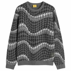 Dime Men's Houndstooth Knit Sweater in Coal