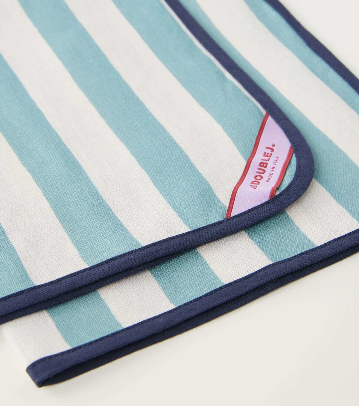 La DoubleJ Riviera Celeste set of 2 linen napkins
